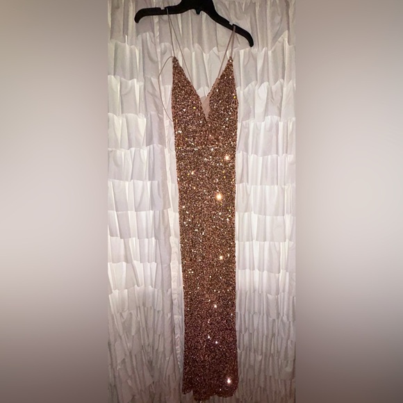 sequin evening dresses Elegant Light Purple Gown with Flowing Cape Sleeves Black Animal Print V Fabric:Fabric D button down dress